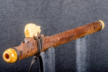 Walnut Native American Flute, Minor, Mid A-4, #Q1C (1)